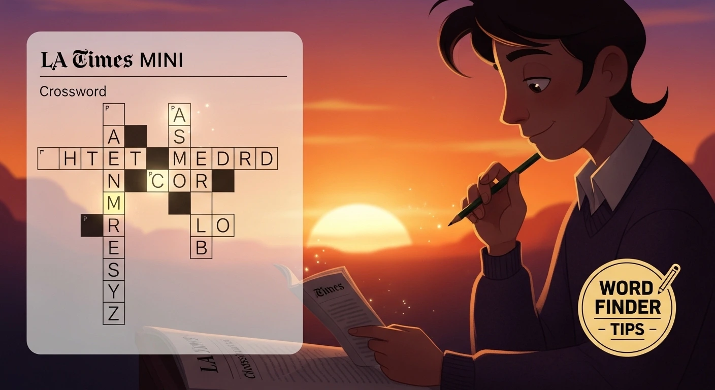 LA Times Mini Crossword Answers: April 9, 2026 1 la time mini crossword 2