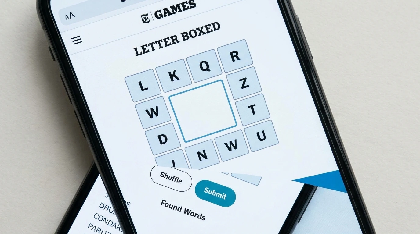 NYT Letter Boxed Answers Today (May 3, 2026) - Visual Solution 1 Letter Boxed Answer May 3, 2026
