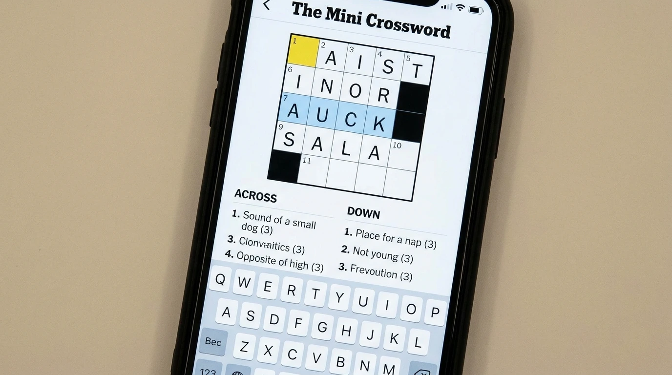 NYT Mini Crossword Today: Hints and Answers for May 7, 2026 1 nyt mini crossword 5
