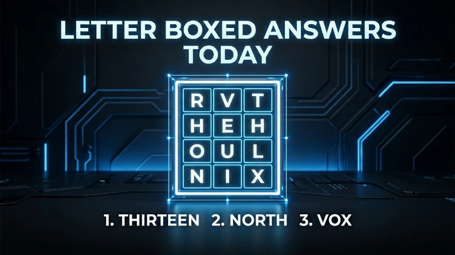 NYT Letter Boxed Answers Today (June 7, 2026) - Visual Solution 1 Letter Boxed Answer June 7, 2026