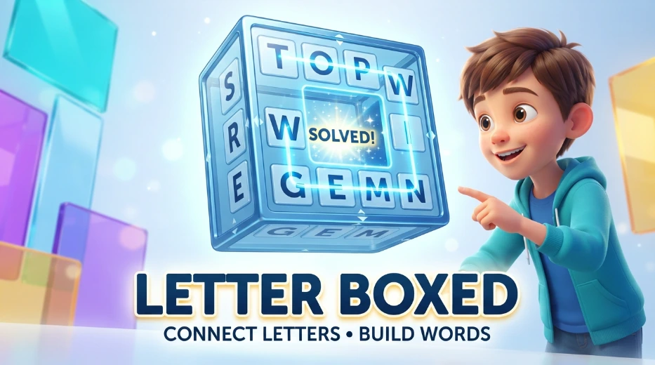 NYT Letter Boxed Answers Today (August 16, 2026) - Visual Solution 1 Letter Boxed Answer August 16, 2026