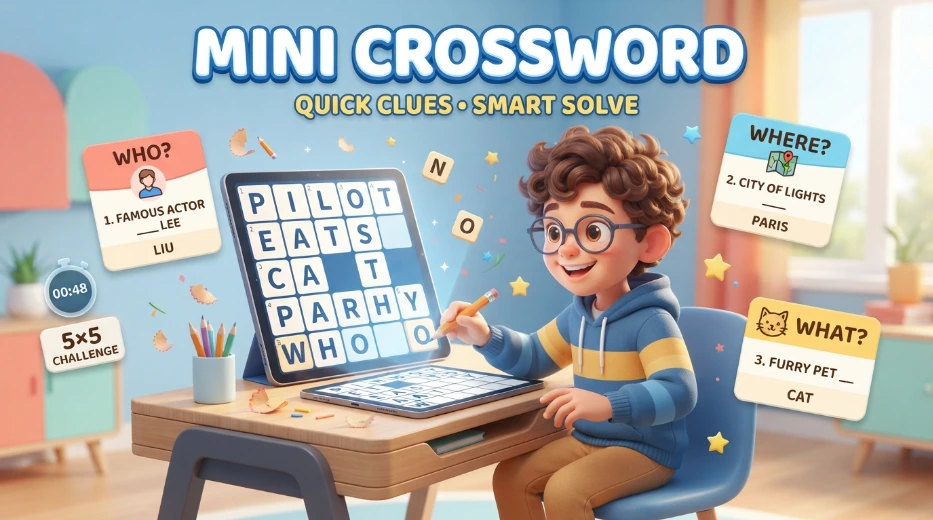NYT Mini Crossword Answers for August 18, 2026 1 mini 3